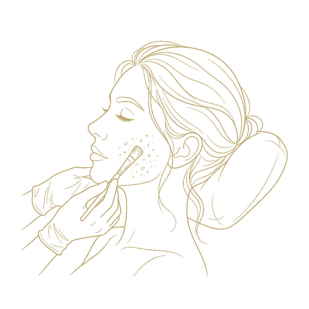 Chemical Peels - procedure illustration